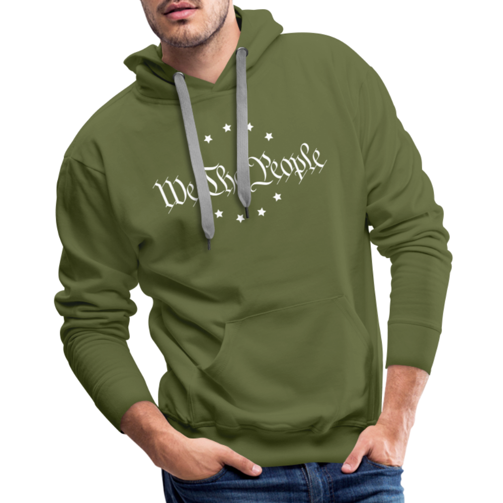 We The People Men’s Premium Hoodie - olive green