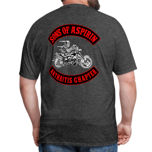 Sons of Aspirin Motorcycle Bikers Club (Back Print) Classic T-Shirt - heather black