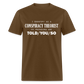 I Identify as a Conspiracy Theorist Men's Classic T-Shirt - brown