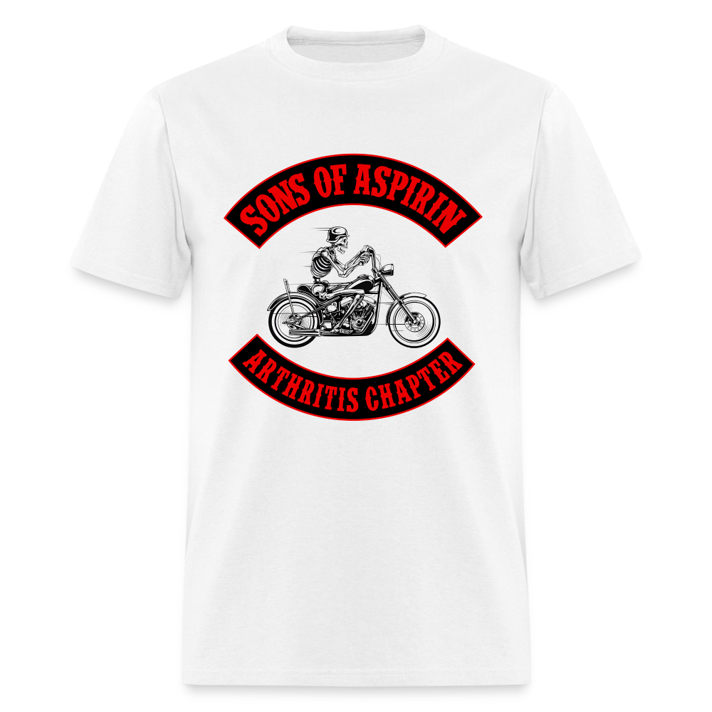 Sons of Aspirin Motorcycle Bikers Club Men's Classic T-Shirt - white