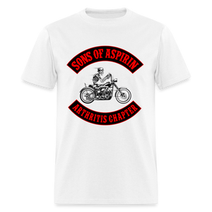 Sons of Aspirin Motorcycle Bikers Club Men's Classic T-Shirt - white