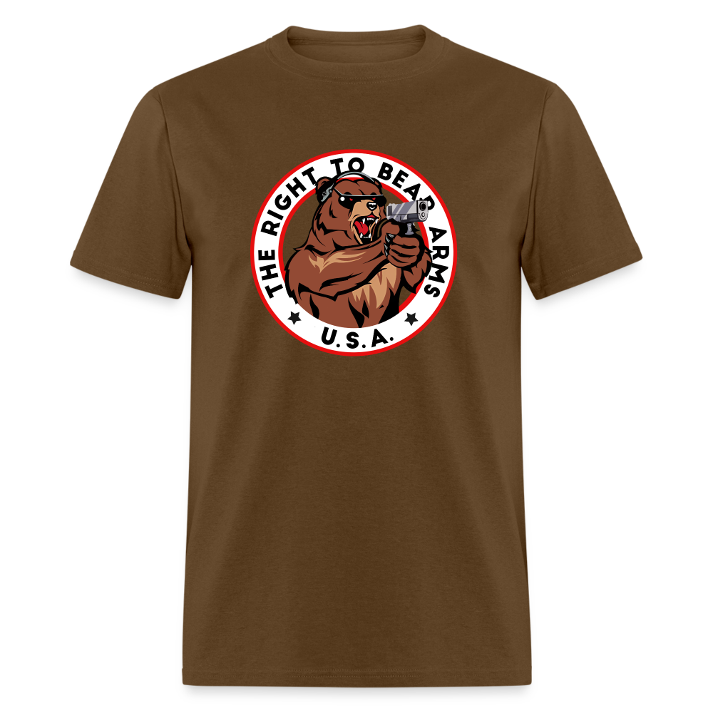 Right to Bear Arms 2nd Amendment USA Classic T-Shirt - brown