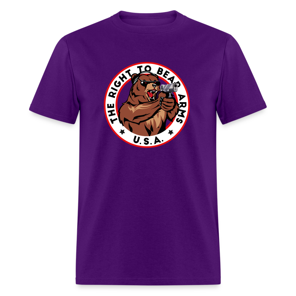 Right to Bear Arms 2nd Amendment USA Classic T-Shirt - purple