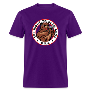 Right to Bear Arms 2nd Amendment USA Classic T-Shirt - purple