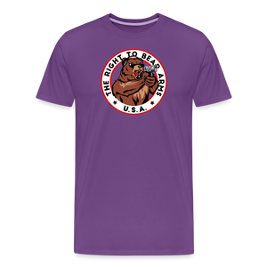 Right to Bear Arms 2nd Amendment Men's Premium T-Shirt - purple