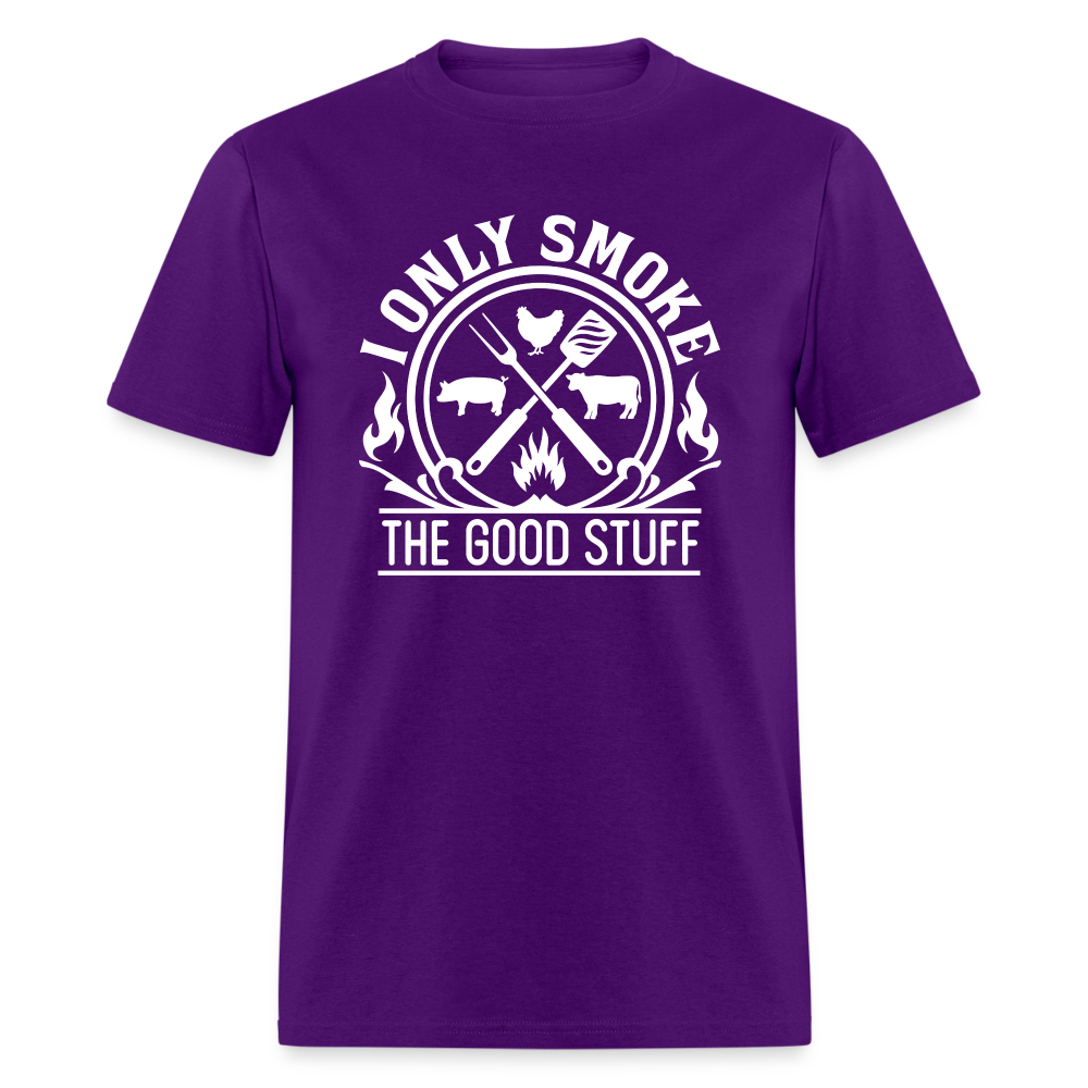 I Only Smoke The Good Stuff Grilling Men's Classic T-Shirt - purple