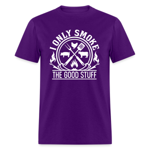 I Only Smoke The Good Stuff Grilling Men's Classic T-Shirt - purple