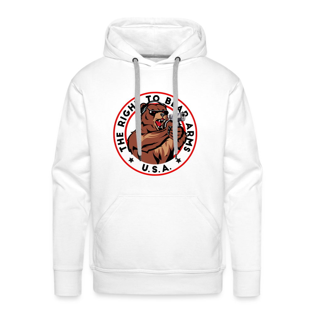 The Right To Bear Arms - USA Men’s Premium Hoodie - white