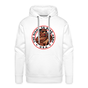 The Right To Bear Arms - USA Men’s Premium Hoodie - white