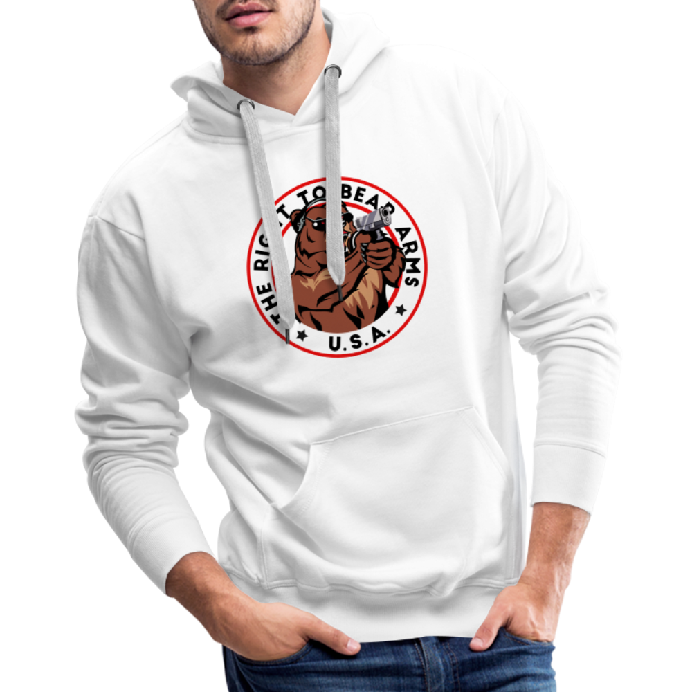 The Right To Bear Arms - USA Men’s Premium Hoodie - white