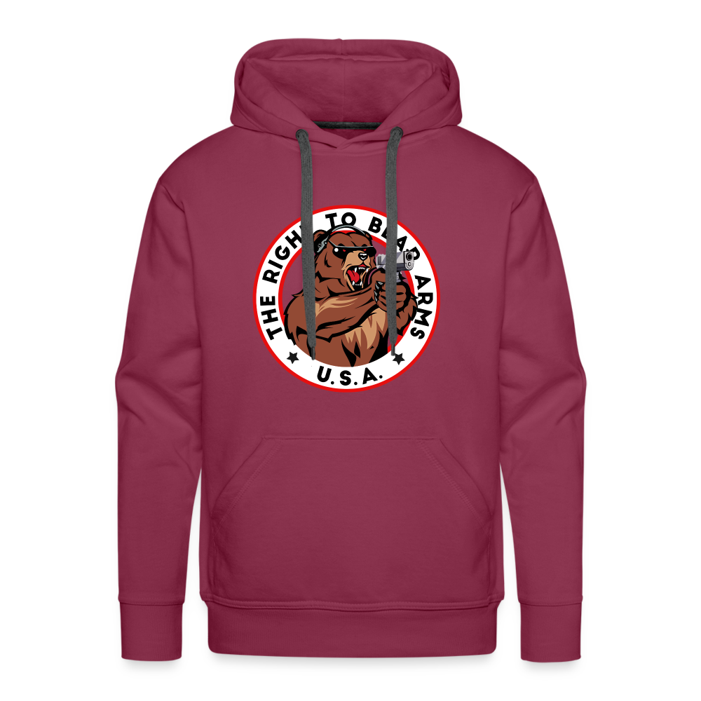 The Right To Bear Arms - USA Men’s Premium Hoodie - burgundy