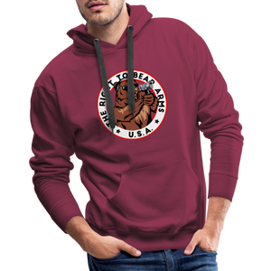 The Right To Bear Arms - USA Men’s Premium Hoodie - burgundy