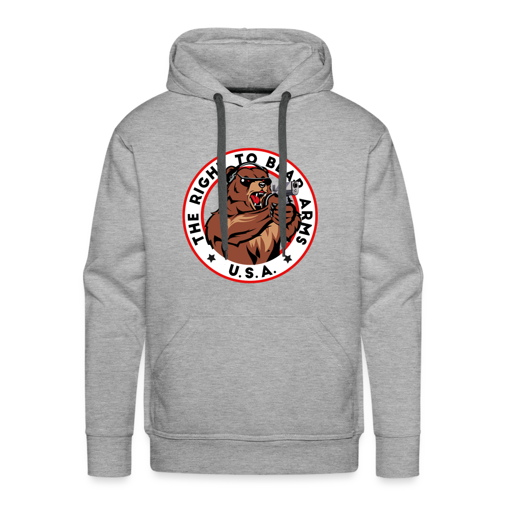 The Right To Bear Arms - USA Men’s Premium Hoodie - heather grey