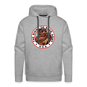 The Right To Bear Arms - USA Men’s Premium Hoodie - heather grey