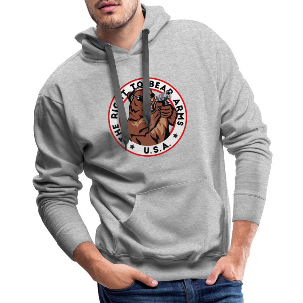 The Right To Bear Arms - USA Men’s Premium Hoodie - heather grey