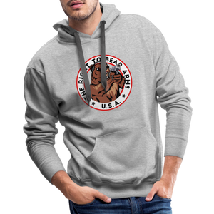 The Right To Bear Arms - USA Men’s Premium Hoodie - heather grey