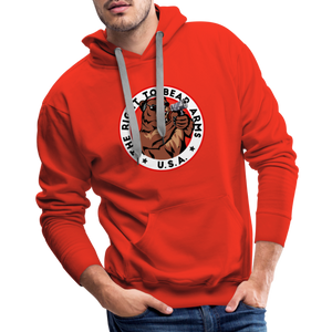 The Right To Bear Arms - USA Men’s Premium Hoodie - red