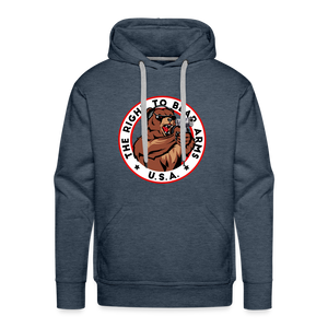 The Right To Bear Arms - USA Men’s Premium Hoodie - heather denim