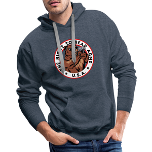 The Right To Bear Arms - USA Men’s Premium Hoodie - heather denim