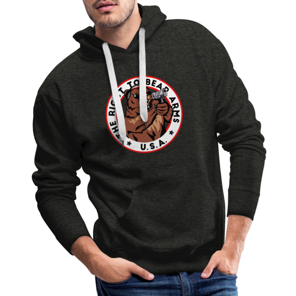 The Right To Bear Arms - USA Men’s Premium Hoodie - charcoal grey