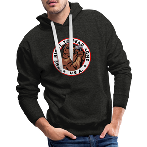 The Right To Bear Arms - USA Men’s Premium Hoodie - charcoal grey