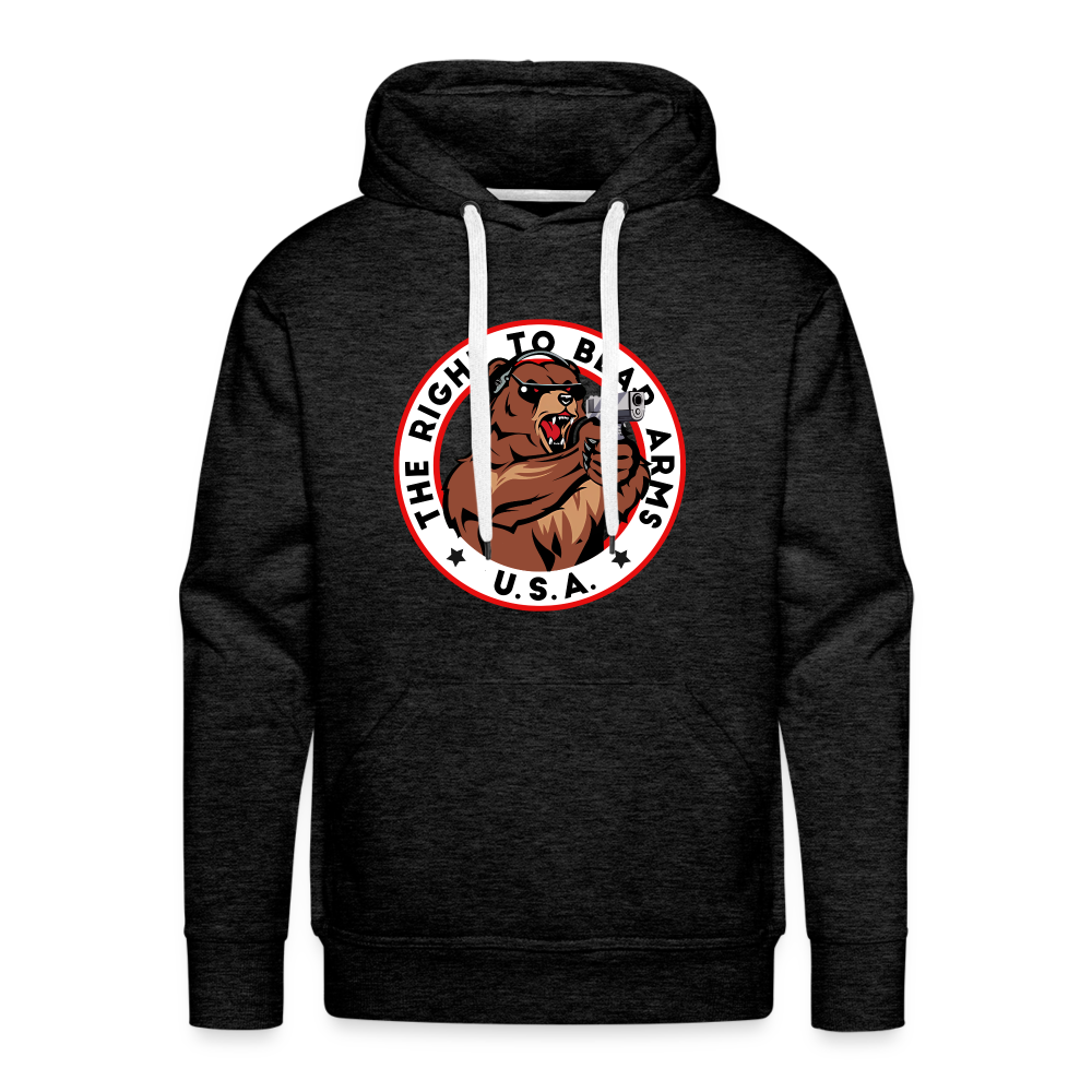 The Right To Bear Arms - USA Men’s Premium Hoodie - charcoal grey