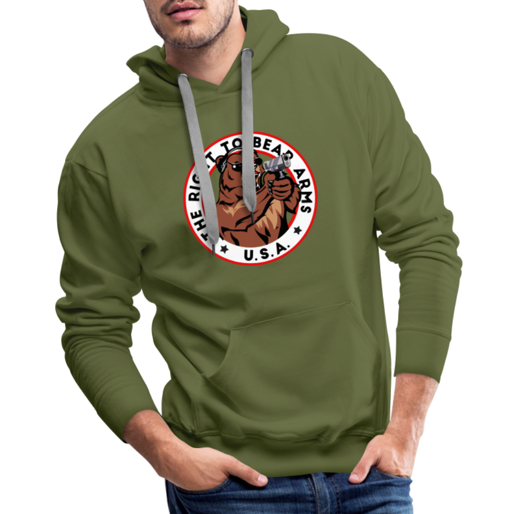 The Right To Bear Arms - USA Men’s Premium Hoodie - olive green