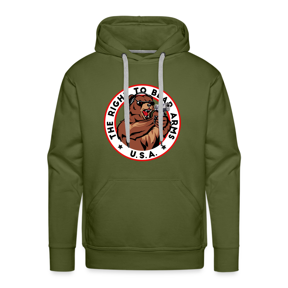 The Right To Bear Arms - USA Men’s Premium Hoodie - olive green