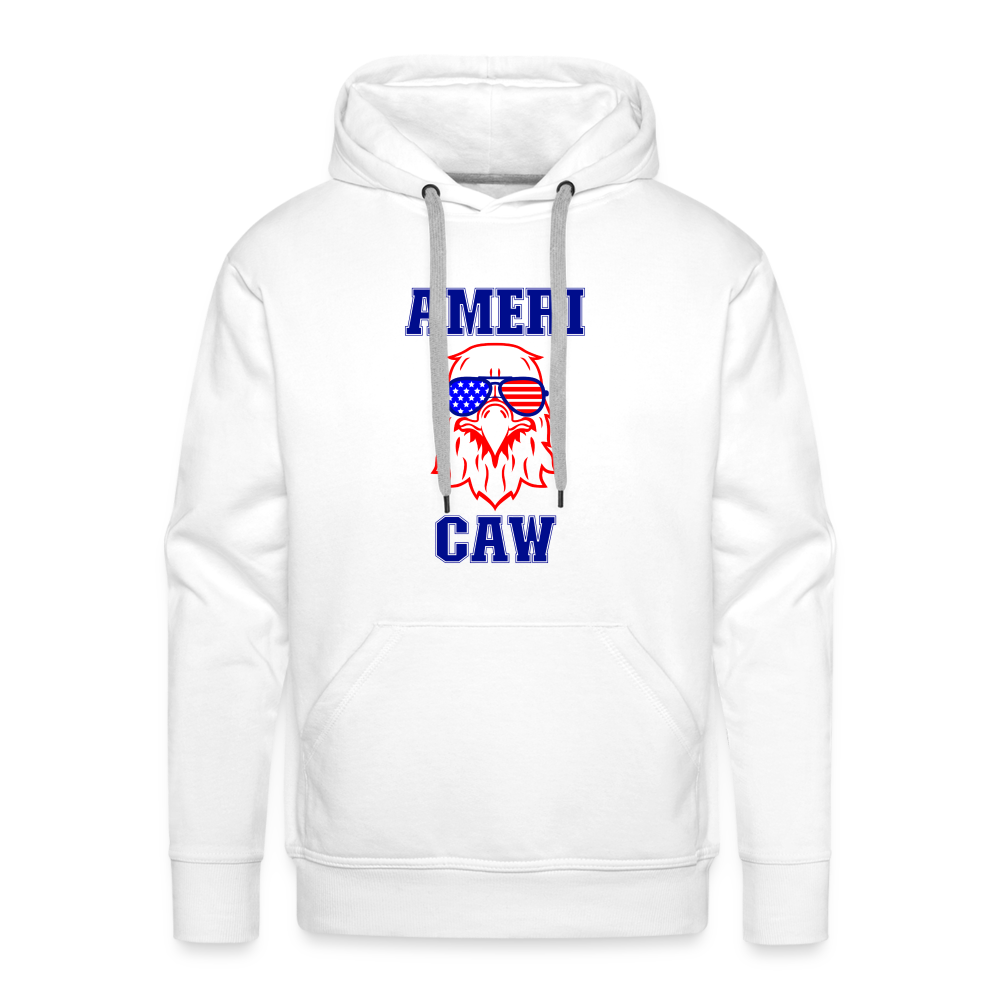 AmeriCaw Patriotic Men’s Premium Hoodie - white