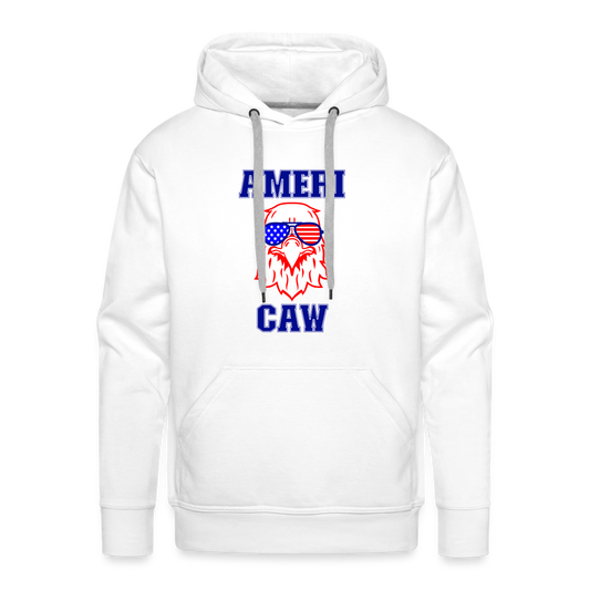 AmeriCaw Patriotic Men’s Premium Hoodie - white