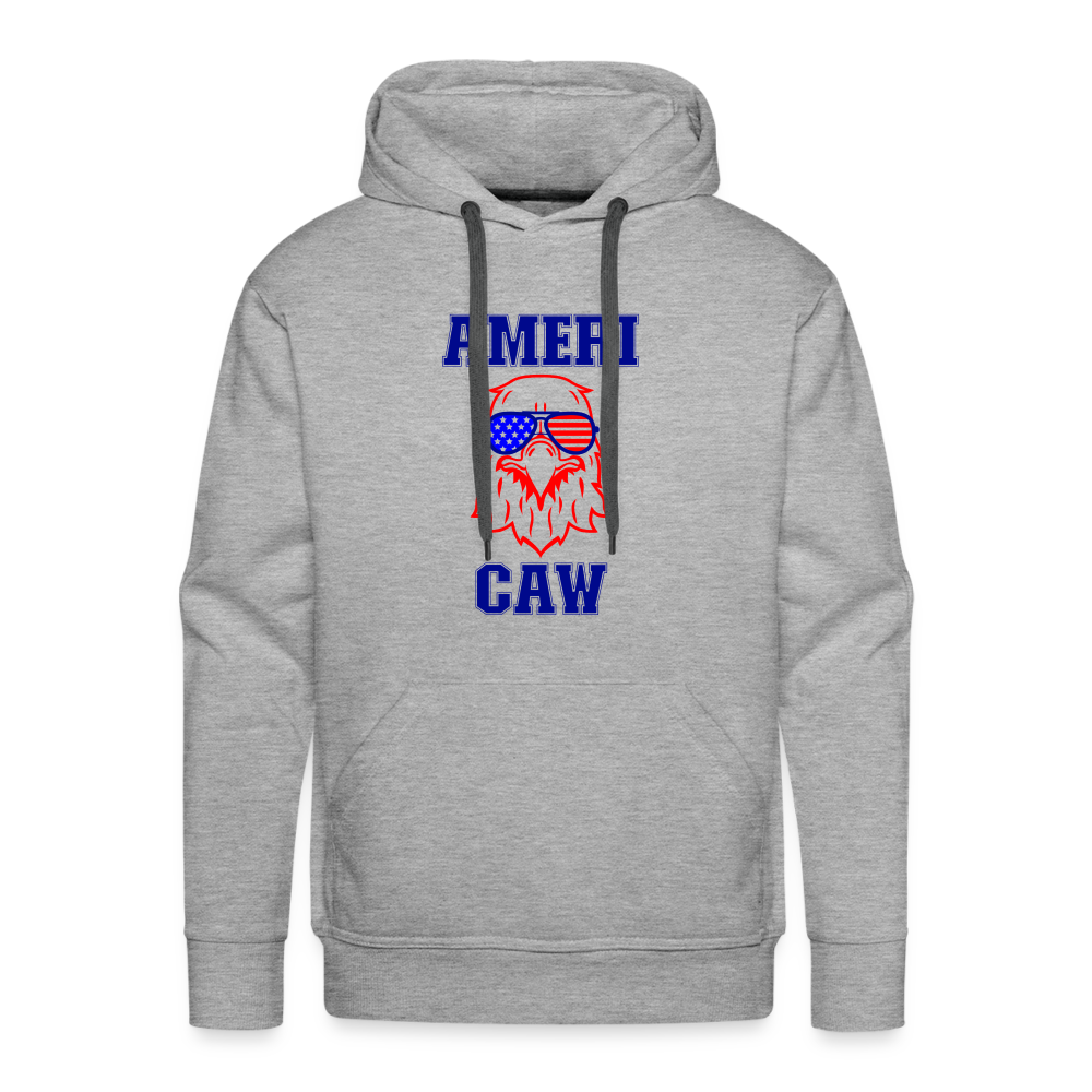 AmeriCaw Patriotic Men’s Premium Hoodie - heather grey