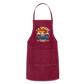 I'd Smoke That Funny Grilling BBQ Men's Adjustable Apron - burgundy