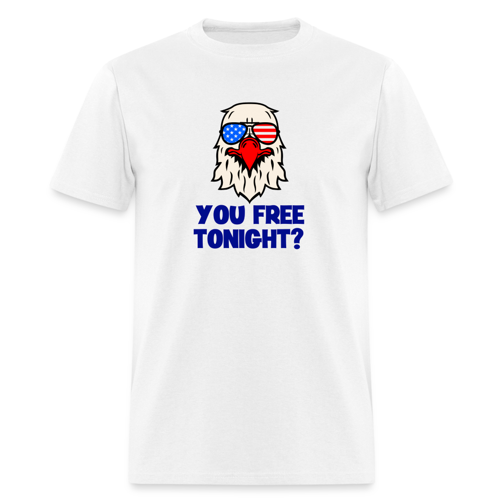 You free tonight? Patriotic Men's Classic T-Shirt - white