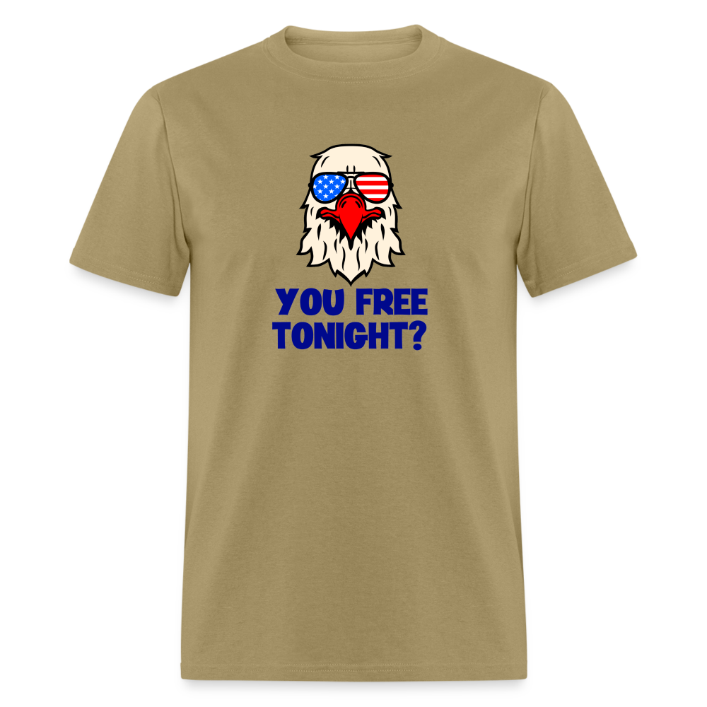 You free tonight? Patriotic Men's Classic T-Shirt - khaki