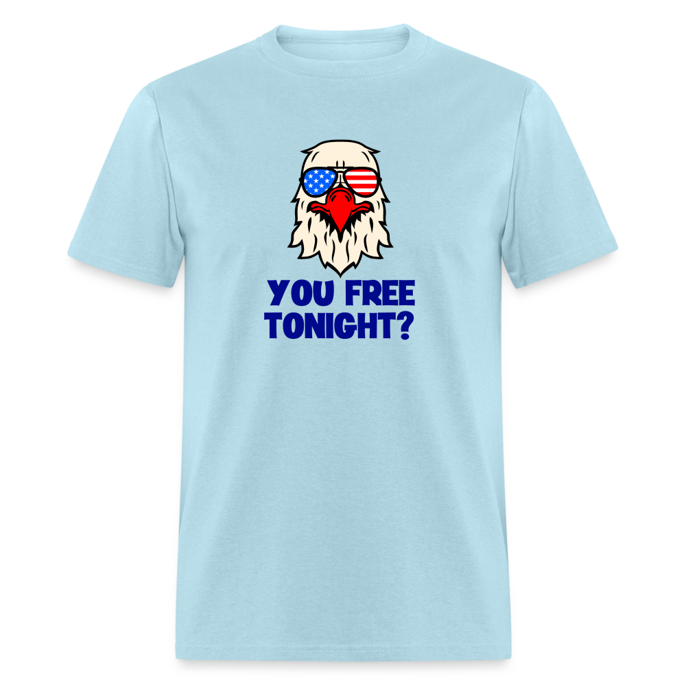 You free tonight? Patriotic Men's Classic T-Shirt - powder blue