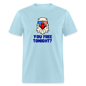 You free tonight? Patriotic Men's Classic T-Shirt - powder blue