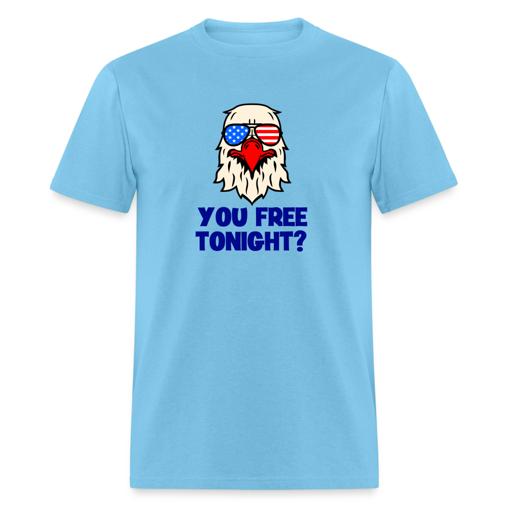 You free tonight? Patriotic Men's Classic T-Shirt - aquatic blue