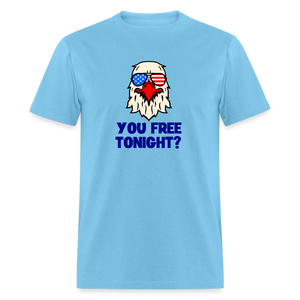 You free tonight? Patriotic Men's Classic T-Shirt - aquatic blue