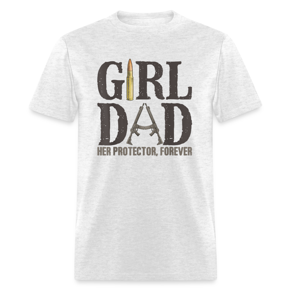 Girl Dad - Her Protector, Forever Classic T-Shirt - light heather gray