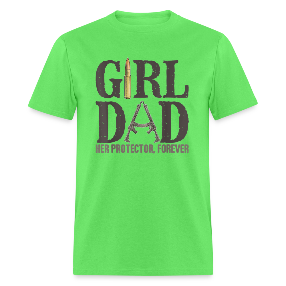 Girl Dad - Her Protector, Forever Classic T-Shirt - kiwi