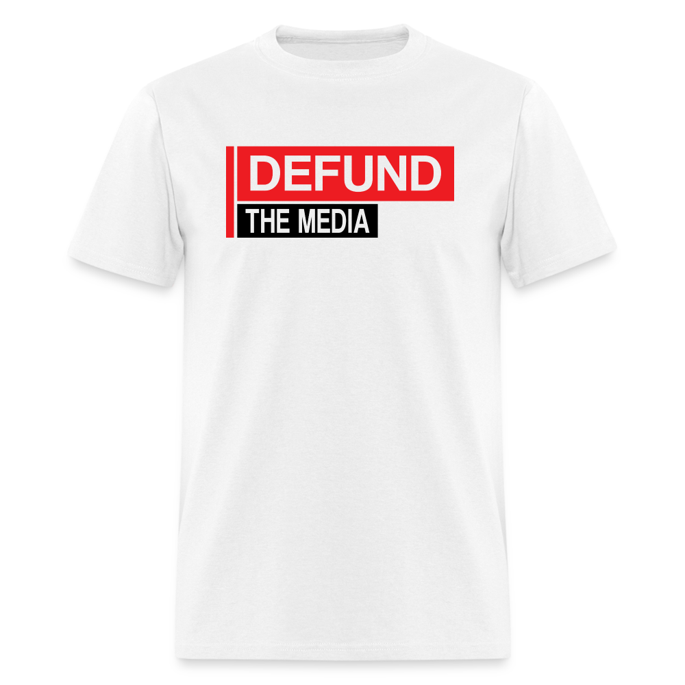 Defund The Media Classic T-Shirt - white