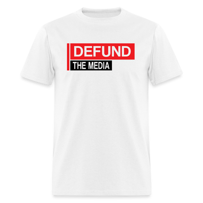 Defund The Media Classic T-Shirt - white