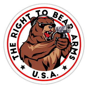 The Right To Bear Arms Sticker - white matte