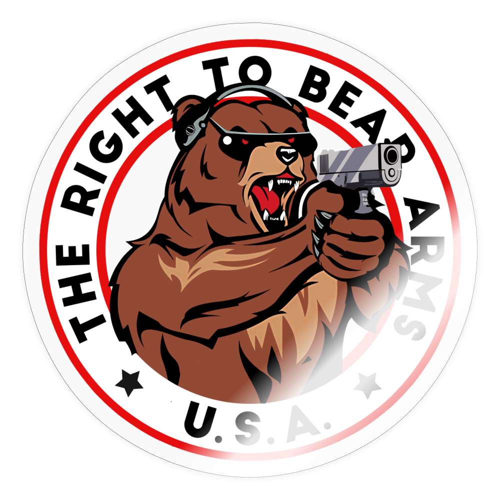 The Right To Bear Arms Sticker - transparent glossy