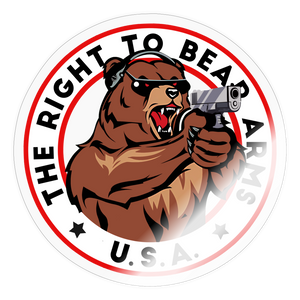 The Right To Bear Arms Sticker - transparent glossy