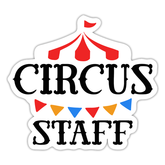 Circus Staff Sticker - white matte