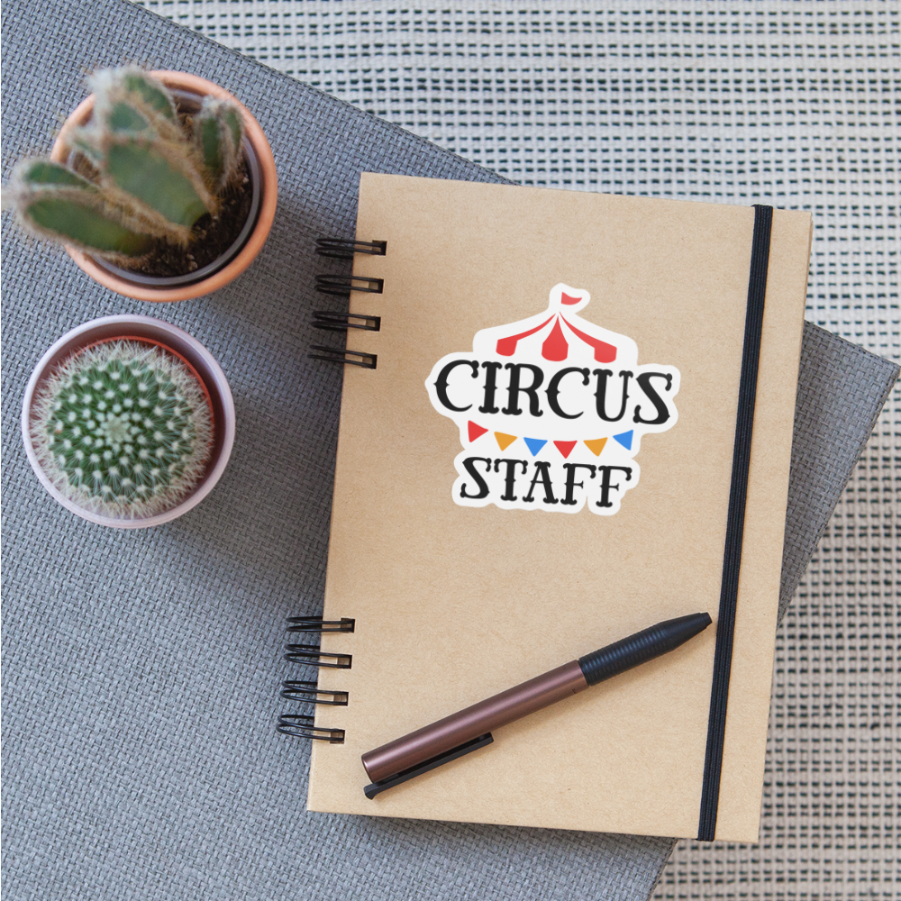 Circus Staff Sticker - white matte