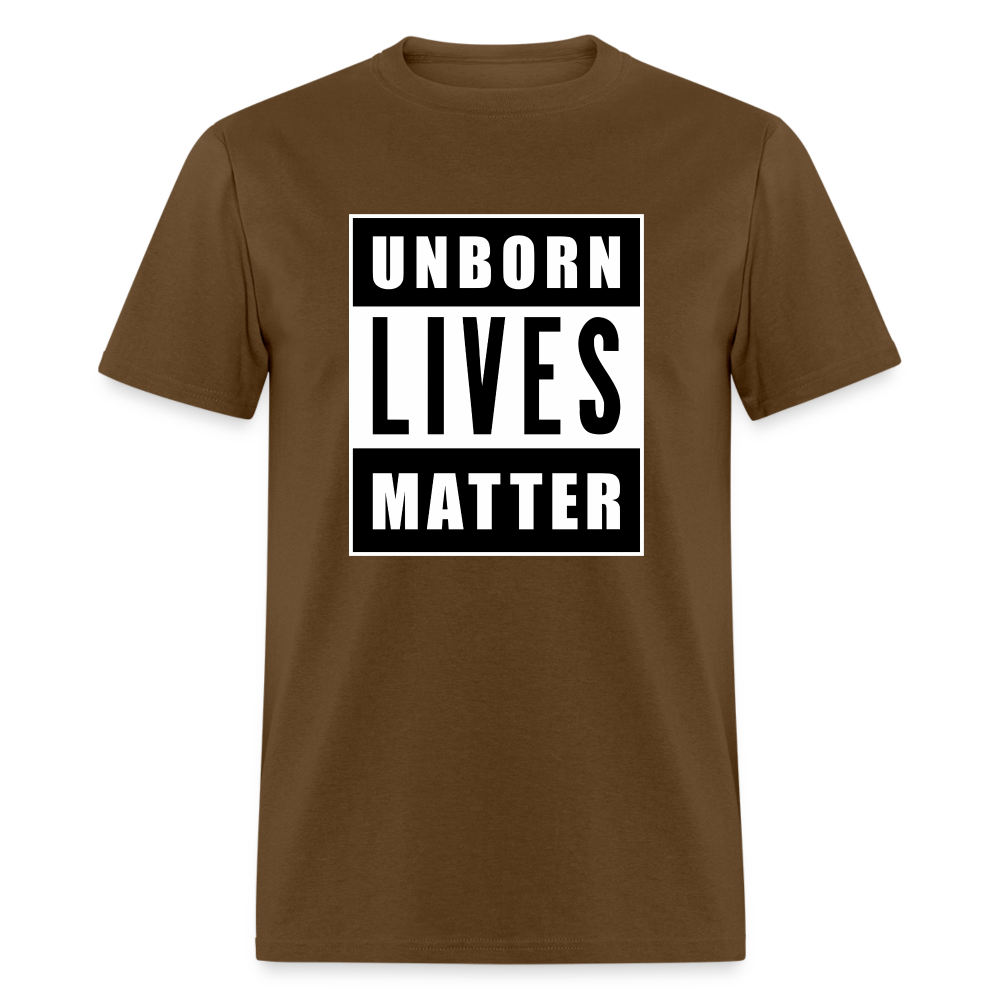 Unborn Lives Matter Classic T-Shirt - brown