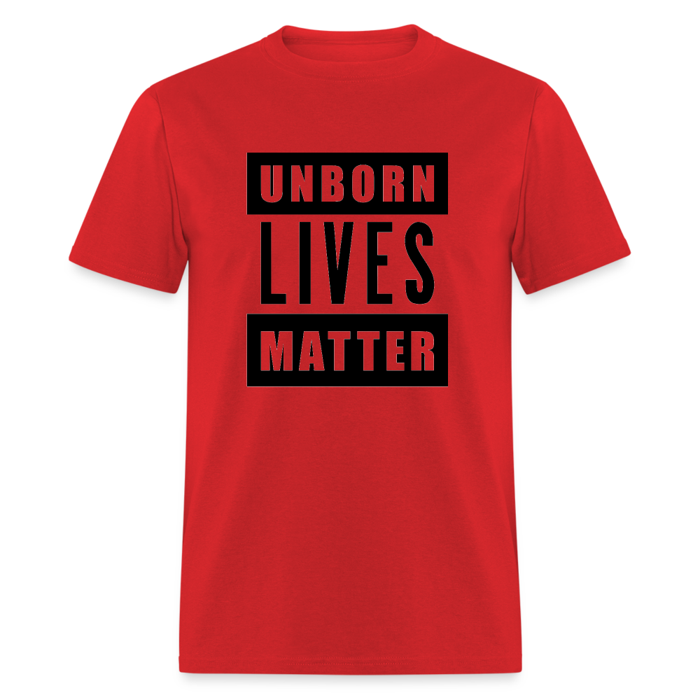 Unborn Lives Matter Classic T-Shirt - red