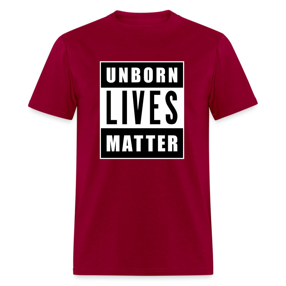 Unborn Lives Matter Classic T-Shirt - dark red